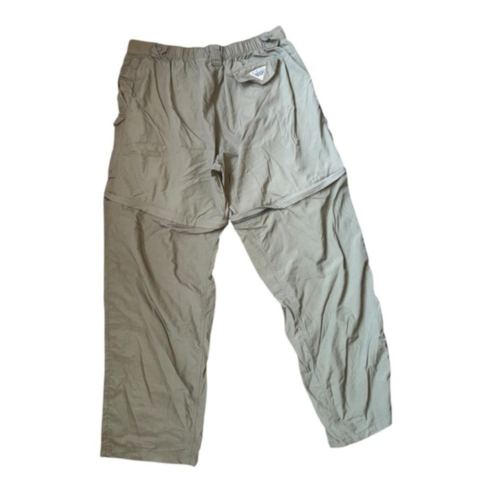 Columbia PFG Men's Khaki Tan‎ Convertible Zip Off Pants Size Large